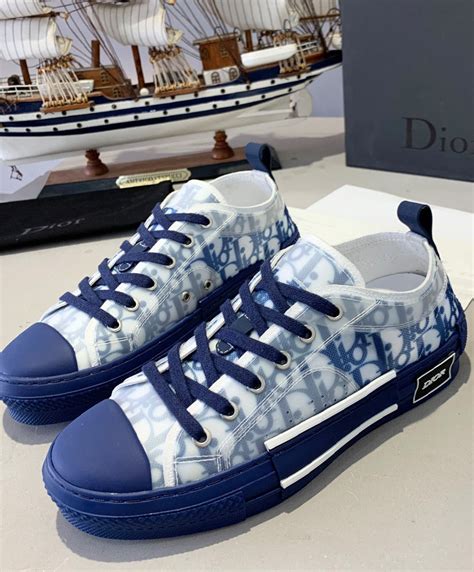 blu dior shoes